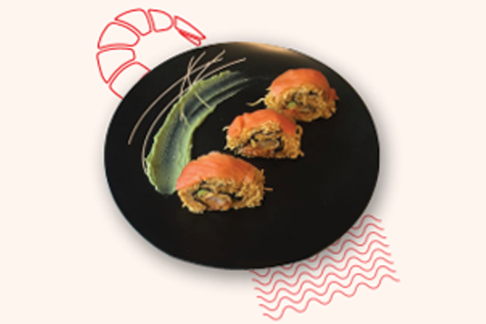 Indomie Salmon Sushi